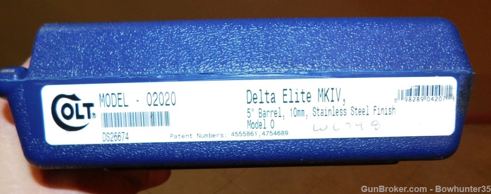 Colt MKIV Delta Elite Government 10MM Stainless Pistol LNIB Looks Unfired -img-2