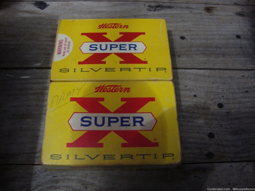 TWO Boxes VINTAGE Winchester Super X Silvertip 30-06 Ammo 40 ROUNDS-img-1