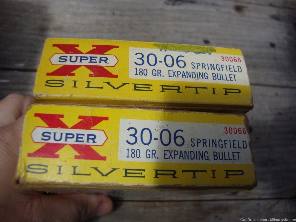 TWO Boxes VINTAGE Winchester Super X Silvertip 30-06 Ammo 40 ROUNDS-img-4