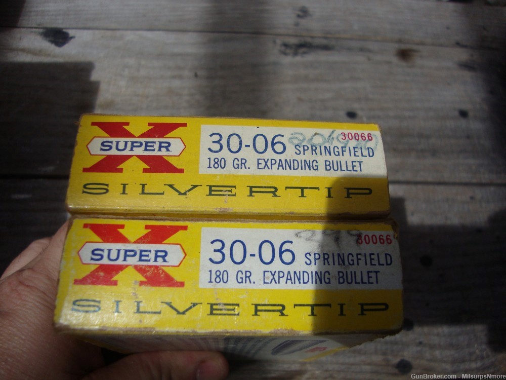 TWO Boxes VINTAGE Winchester Super X Silvertip 30-06 Ammo 40 ROUNDS-img-5