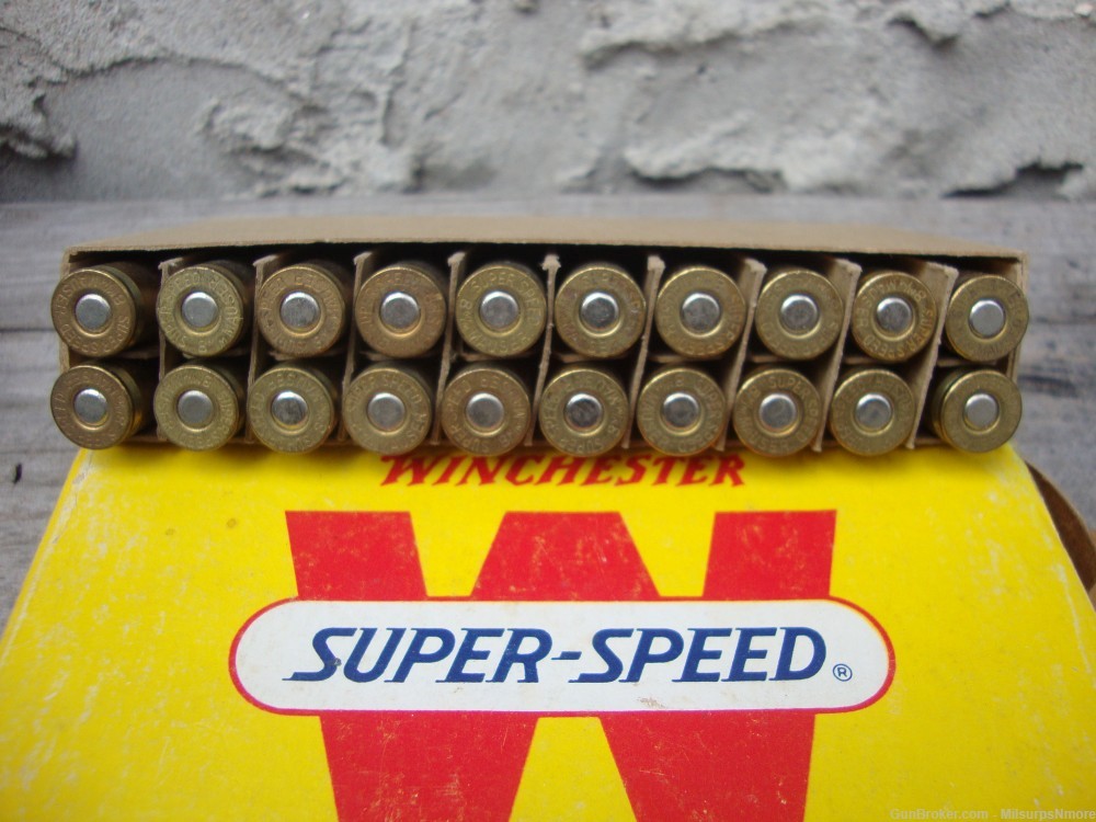 VINTAGE Box Of Winchester Power Point Super Speed 8mm Mauser Ammo-img-1