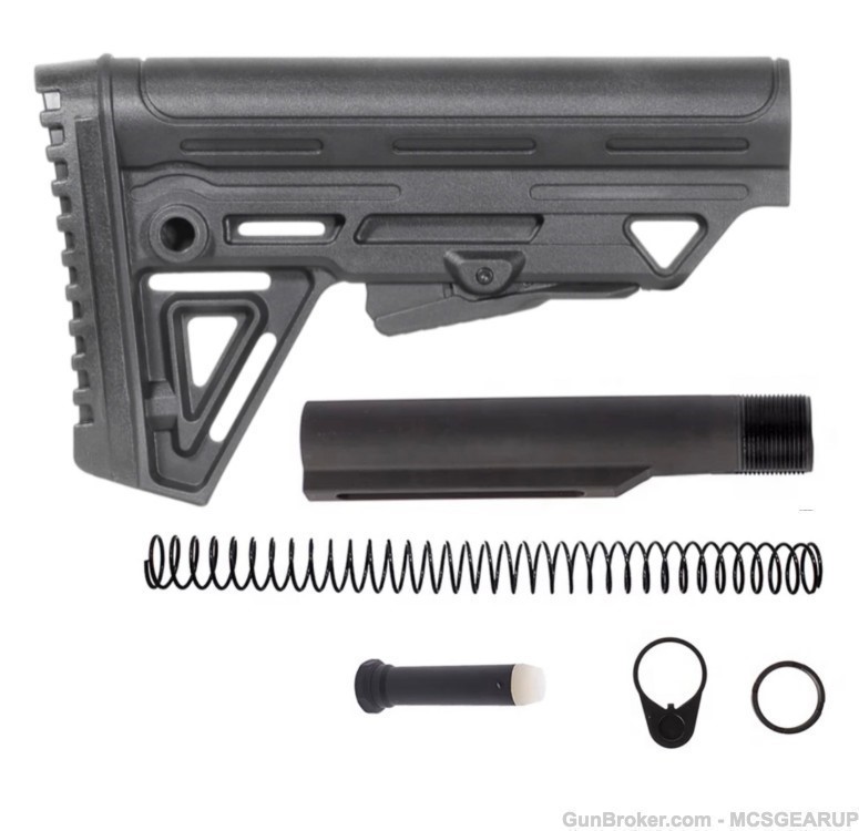 Trinity Force 6 Position Mil Spec Buffer Tube Butt Stock Kit Free Shipping-img-0