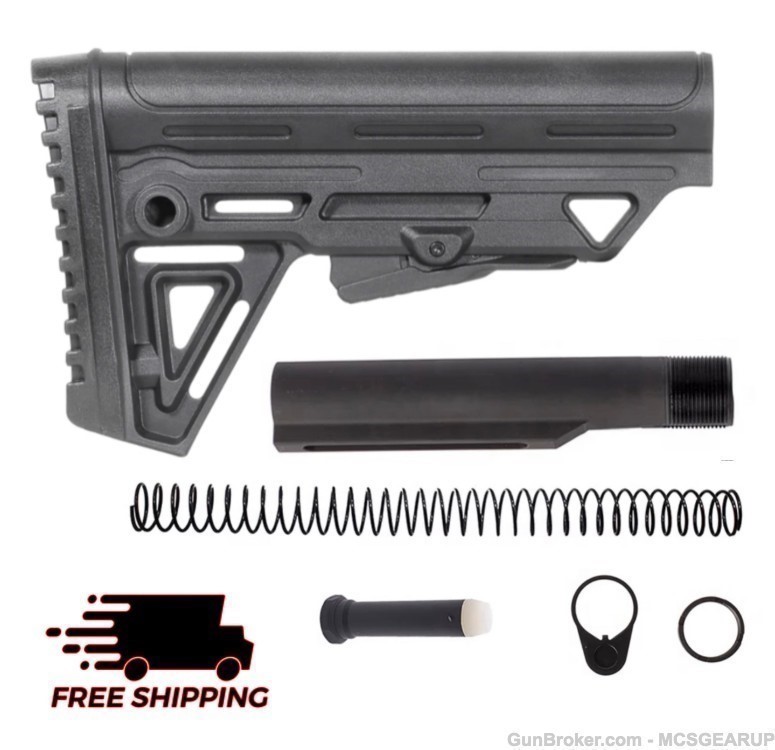 Trinity Force 6 Position Mil Spec Buffer Tube Butt Stock Kit Free Shipping-img-2