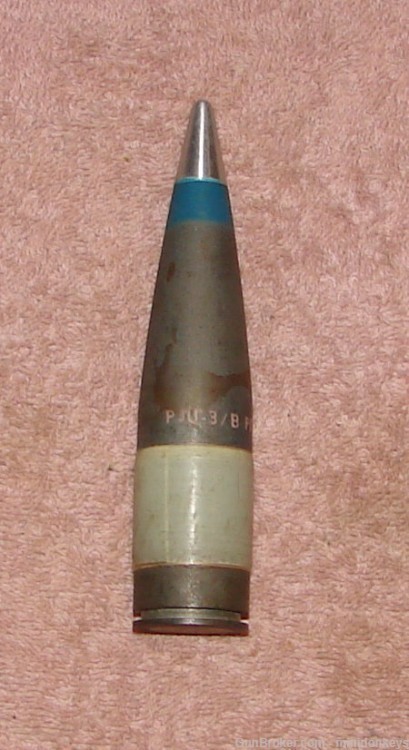 25MM GAU Projectile....NOS....INERT....ALL NICE...F 15!-img-1