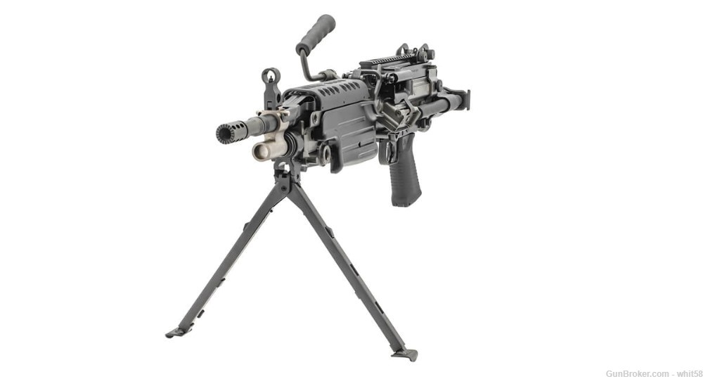 FNH FN M249S SAW 5.56 NATO 18.5" Semi Automatic Belt Fed Black 46-100169-img-2