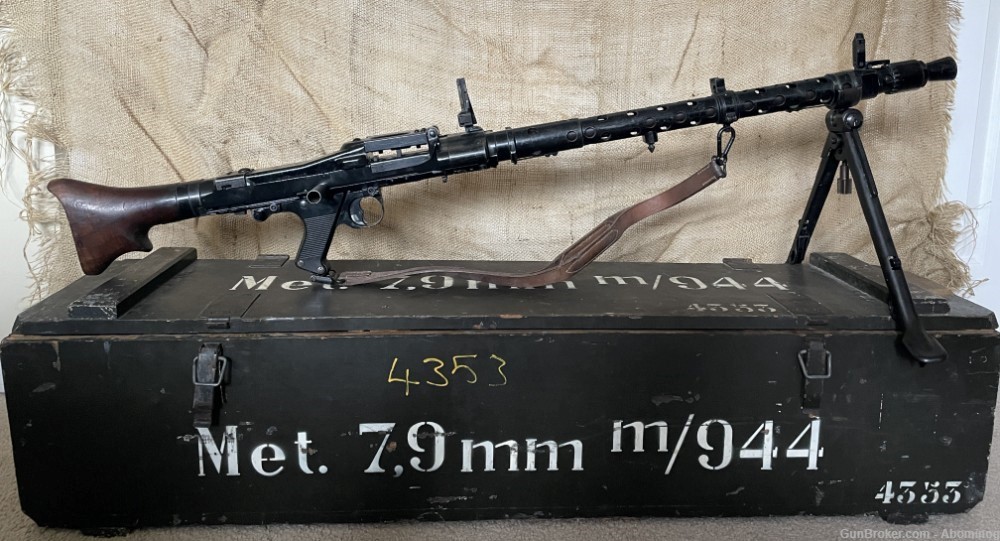 MG34 time capsule!   Matching kit dummy crated WW2 German M/944-img-0