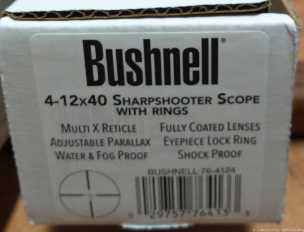 Bushnell 4x12x40 Sharpshooter with Rings-img-1