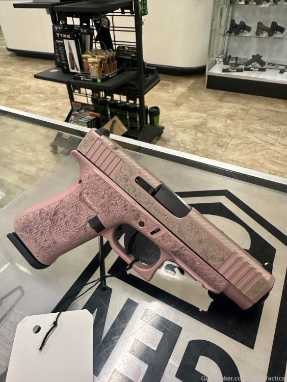 NEW GLOCK 48 9MM PINK ENGRAVE 4.01" 10RD 2 MAGS GLPA4850201RMPC-img-0