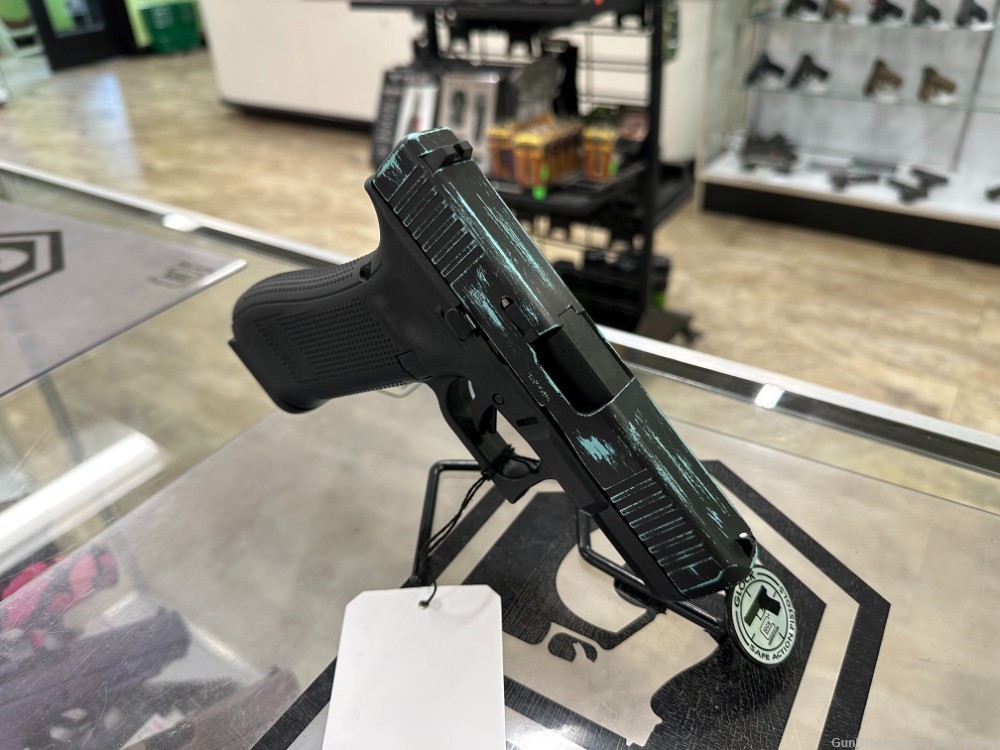 NEW GLOCK 45G5 45 G5 9MM TEAL / BLK 4.02" 17RD (3) MAGS PA455S203-img-4