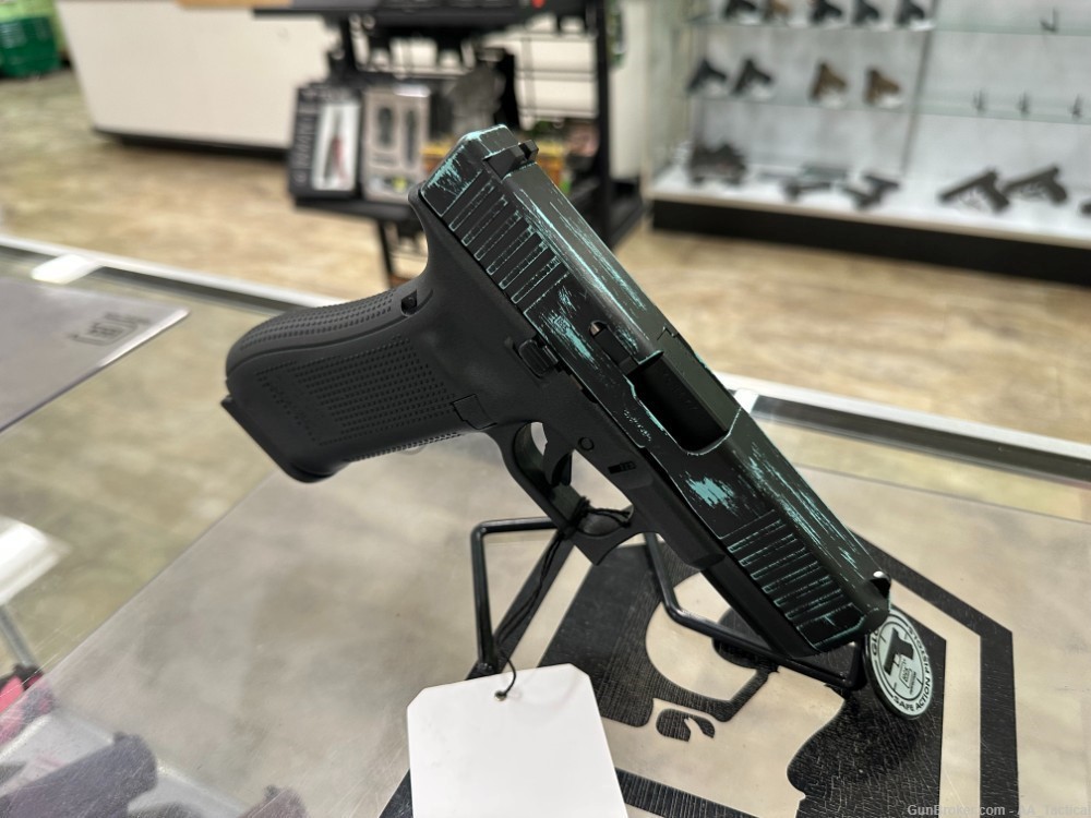 NEW GLOCK 45G5 45 G5 9MM TEAL / BLK 4.02" 17RD (3) MAGS PA455S203-img-3