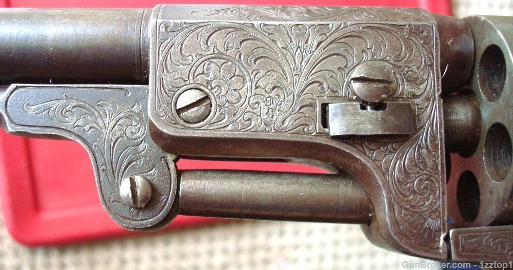Colt Hartford English Dragoon Revolver - Serial # 43 - Factory Engraved -img-13