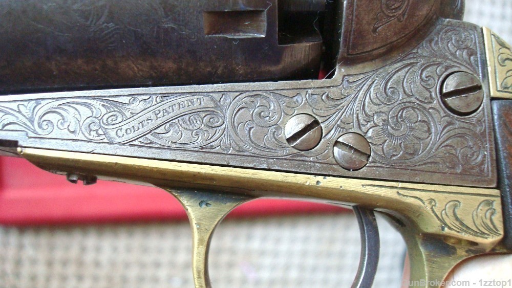 Colt Hartford English Dragoon Revolver - Serial # 43 - Factory Engraved -img-14