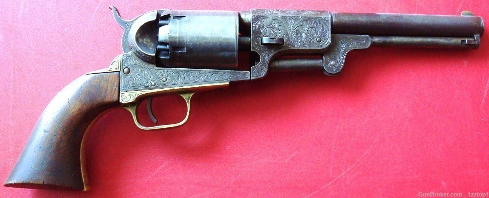 Colt Hartford English Dragoon Revolver - Serial # 43 - Factory Engraved -img-1