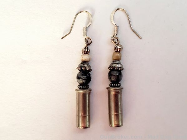 Bullets, Crystals & Bling Earrings. 4 Pair. Handmade. 1 of 1. E5. *REDUCED*-img-1