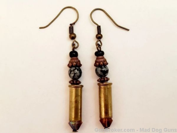 Bullets, Crystals & Bling Earrings. 4 Pair. Handmade. 1 of 1. E5. *REDUCED*-img-3