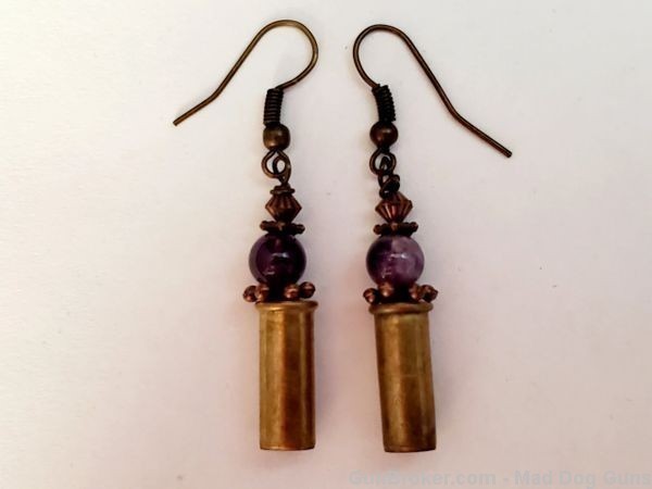 Bullets, Crystals & Bling Earrings. 4 Pair. Handmade. 1 of 1. E5. *REDUCED*-img-2