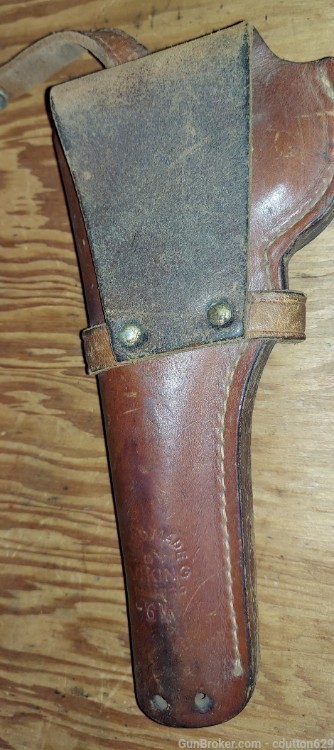 Hunter RH leather holster for med frame 5 & 6 "  revolvers 64 H&R Colt S&W -img-1