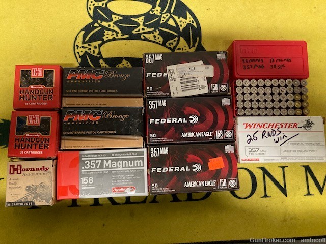 Penny Auction 450 rds new .357 mag ammo Hornady, PMC, Winchester, Federal-img-7