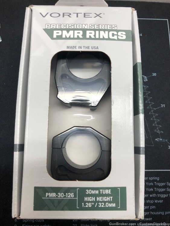 Vortex PMR Precision Series 30mm high rings PMR-30-126 875874002937-img-0