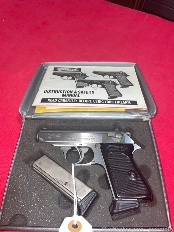 WALTHER PPK STAINLESS 380 WITH BOX AND PAPERS-img-1
