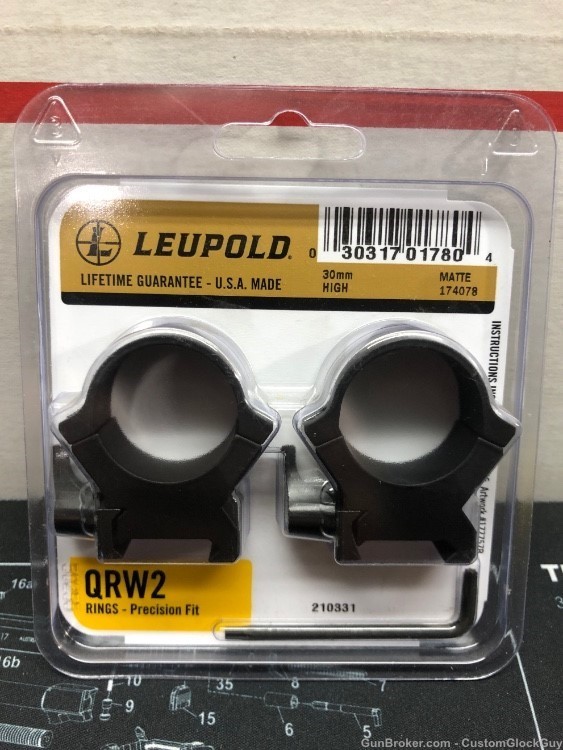 Leopold QRW2 30mm high rings 174078 MATTE 030317017804-img-1