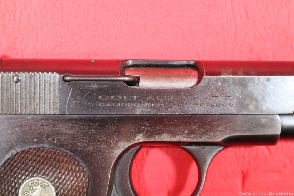 Colt 1908 Pocket Hammerless 380 made in 1920   No Reserve-img-9