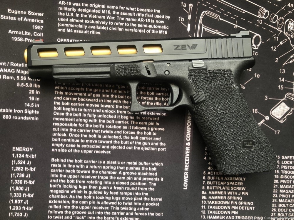Custom Zev Glock 35 Dragonfly 40s&w G35 Tactical Competition Sevigny 1-img-6