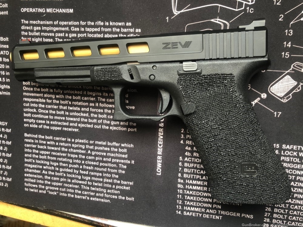 Custom Zev Glock 35 Dragonfly 40s&w G35 Tactical Competition Sevigny 1-img-0