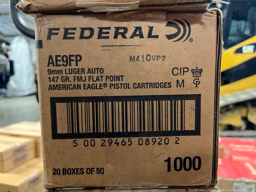 Federal 9mm 147gr FMJ 1000 Round Case Bulk ammo-img-0