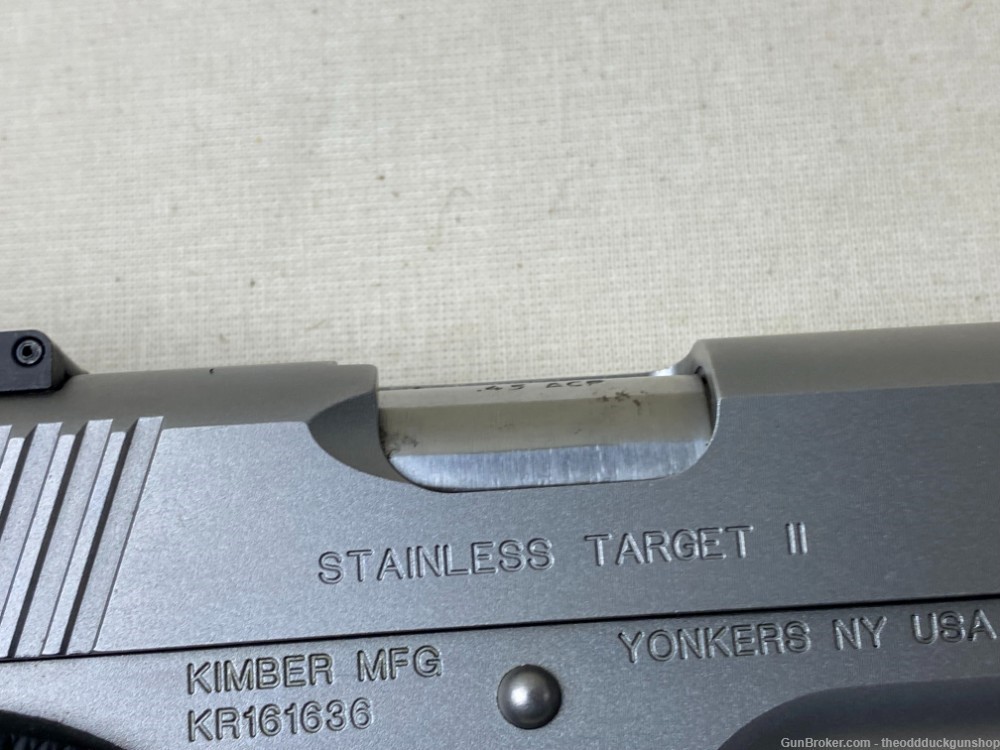 Kimber 1911 Stainless Target II 45 ACP 5"-img-8