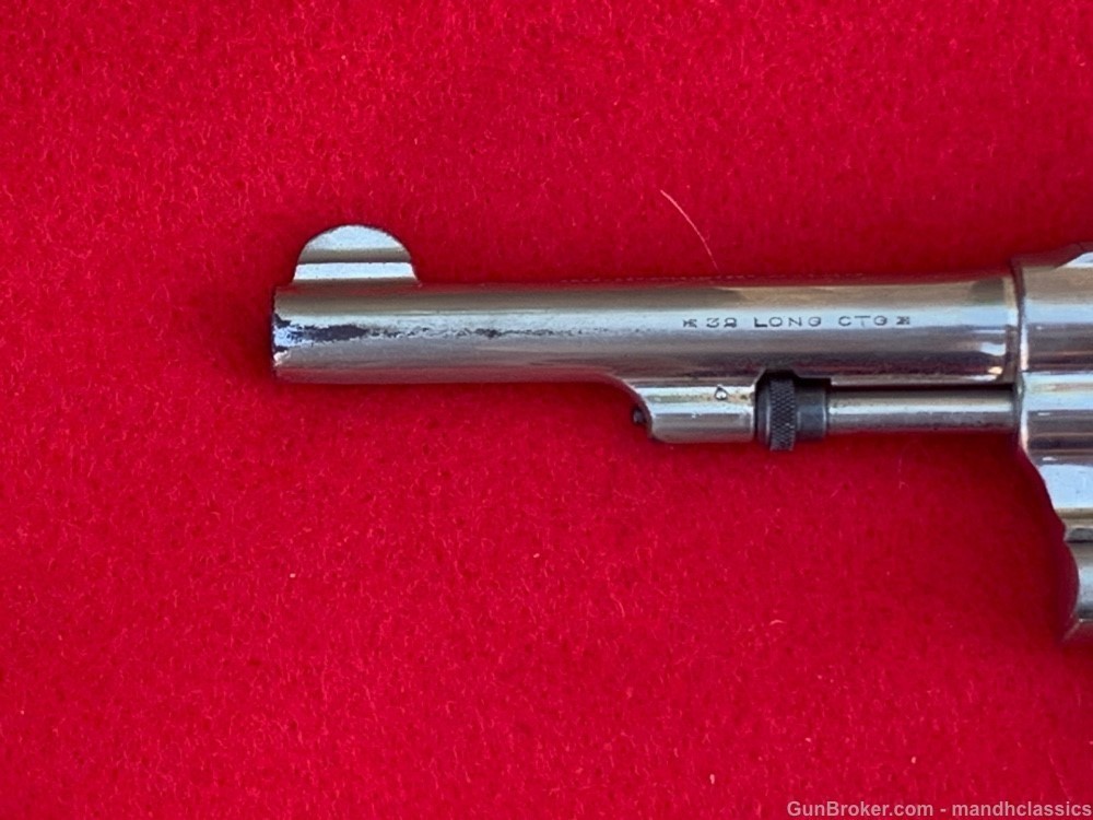 Smith & Wesson (S&W) Hand Ejector, 5" bbl, nickel, 32 S&W Long, holster-img-11