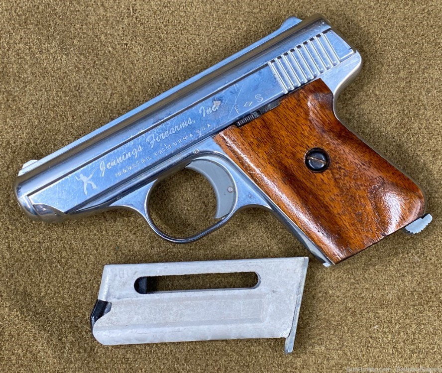 Jennings Firearms MODEL J-22 Vintage Pistol w/ Original Box - 2.5" Barrel-img-0
