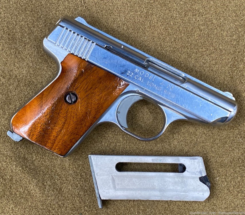 Jennings Firearms MODEL J-22 Vintage Pistol w/ Original Box - 2.5" Barrel-img-1