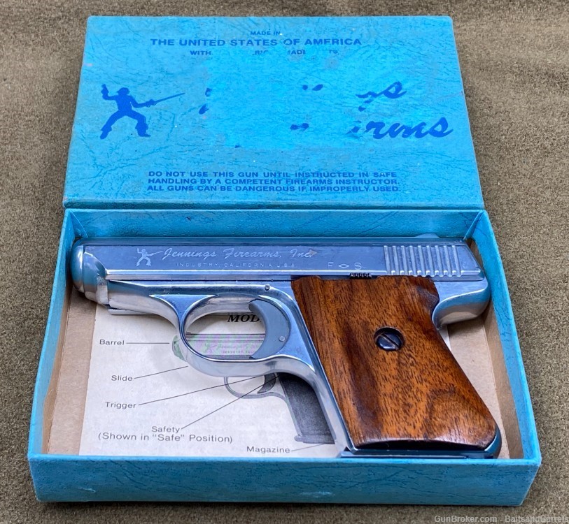 Jennings Firearms MODEL J-22 Vintage Pistol w/ Original Box - 2.5" Barrel-img-38
