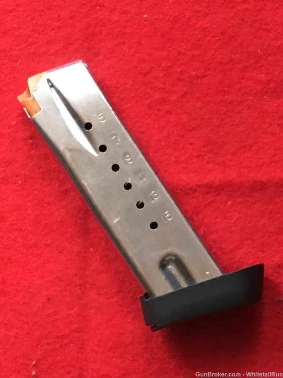SMITH & WESSON 59 SERIES STAINLESS STEEL 15-RD 9MM MAGAZINE W/STOP-USED-img-0
