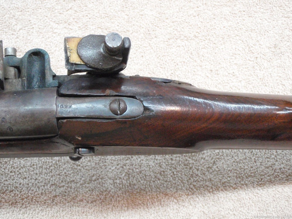 US Model 1816 Flintlock Contract Musket by MT WICKHAM  VG COND 1829-img-21