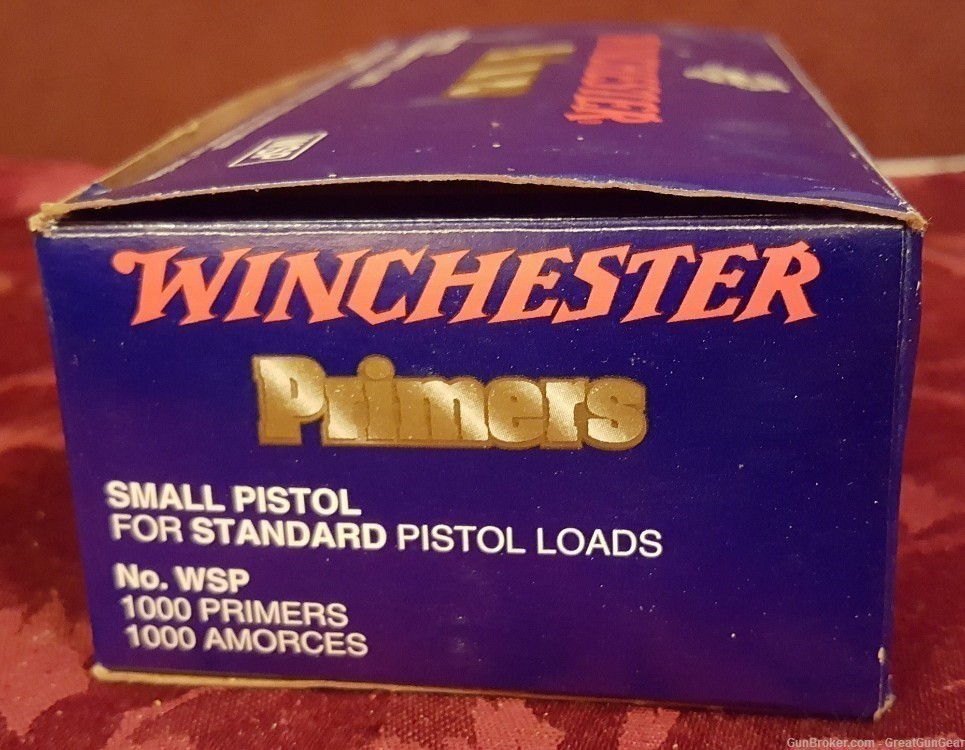 Winchester #WSP Primers Small Pistol for Standard Pistol Loads Box of 870-img-0