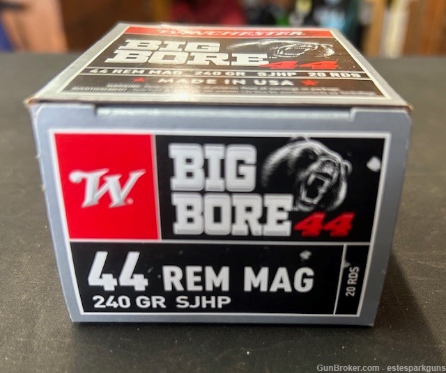 Winchester Big Bore Ammo 44 Rem Mag 240 Grain 20 Rounds-img-1