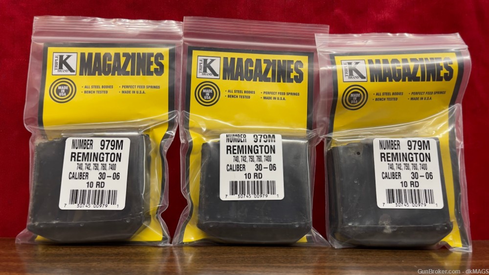 3 Triple K Remington 979M 740 742 750 760 7400 .30-06 Magazines Mags Clips-img-0