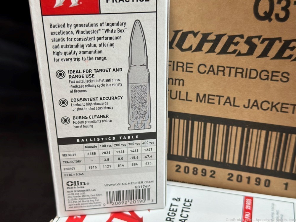 Winchester 7.62x39 ammo Winchester-7.62x39 200 rounds 123gr 7.62x39-img-1