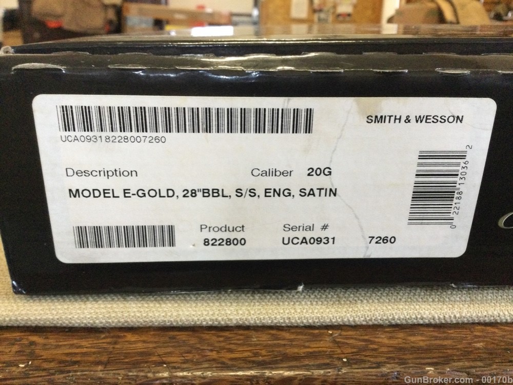 Smith & Wesson ELITE GOLD GRADE 1  20 ga.  SxS  MINT in Box-img-16