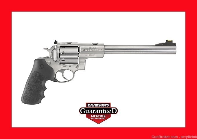 Ruger NIB Super Redhawk Stainless 22 Hornet CA LEGAL! FREE SHIPPING!-img-0