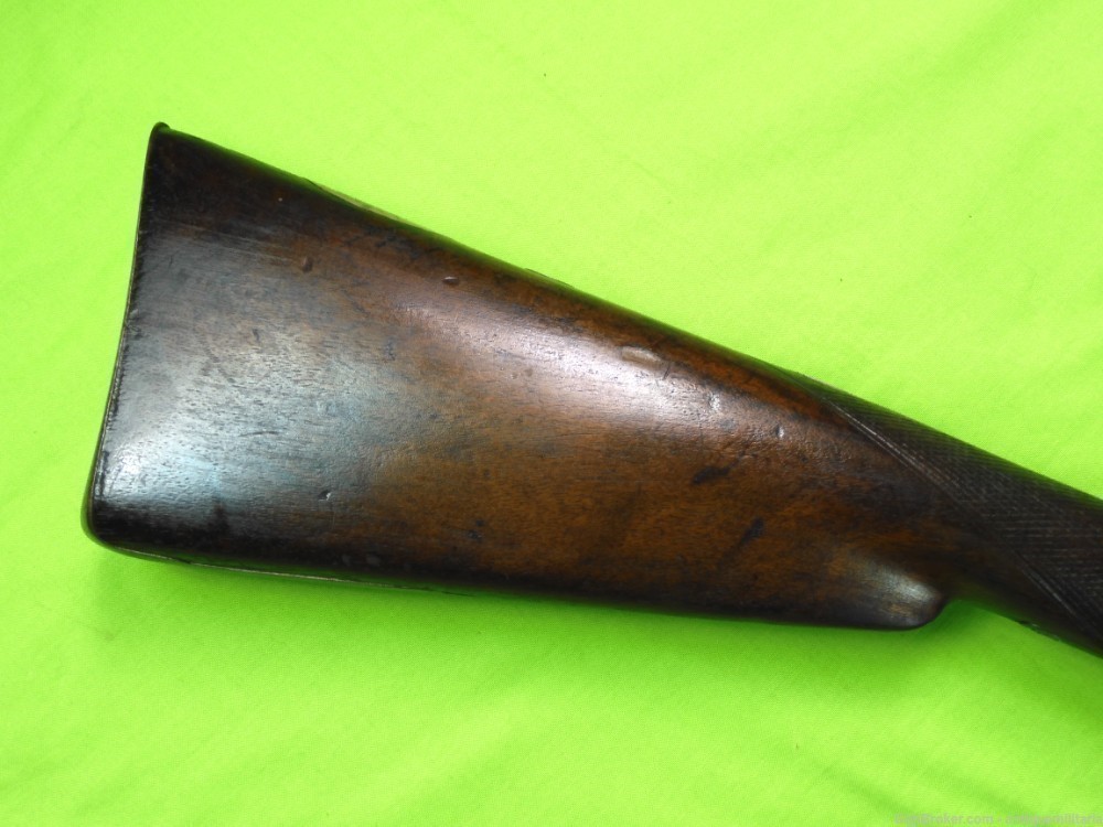 Auc Antique 19c German Percussion Damascus Double Barrel Hunting Rifle $350-img-23