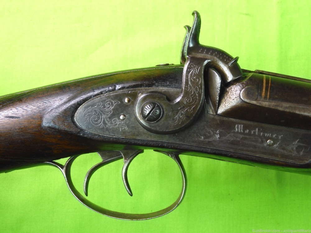 Auc Antique 19c German Percussion Damascus Double Barrel Hunting Rifle $350-img-26