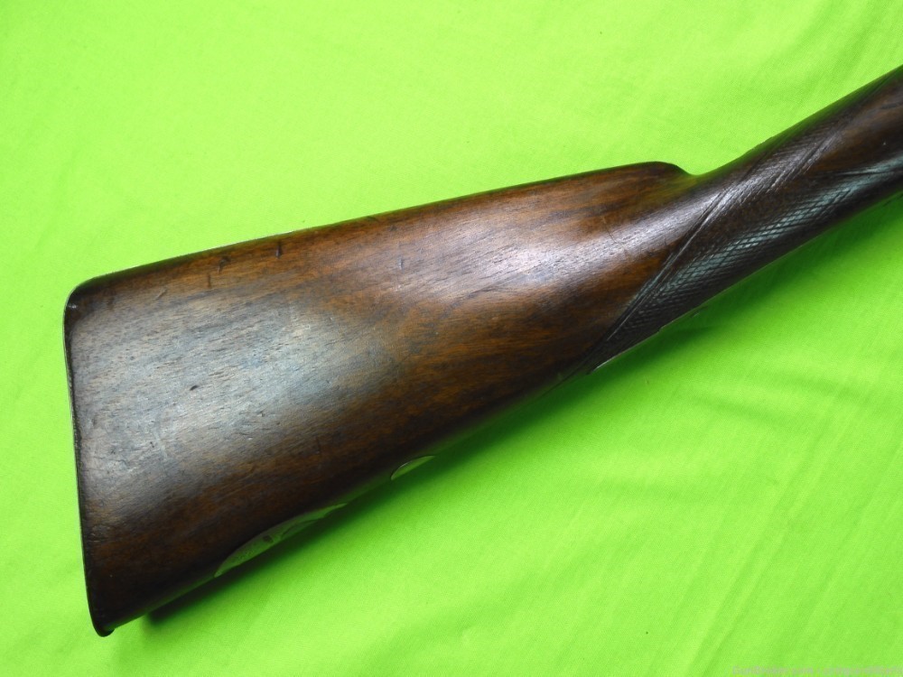 Auc Antique 19c German Percussion Damascus Double Barrel Hunting Rifle $350-img-22