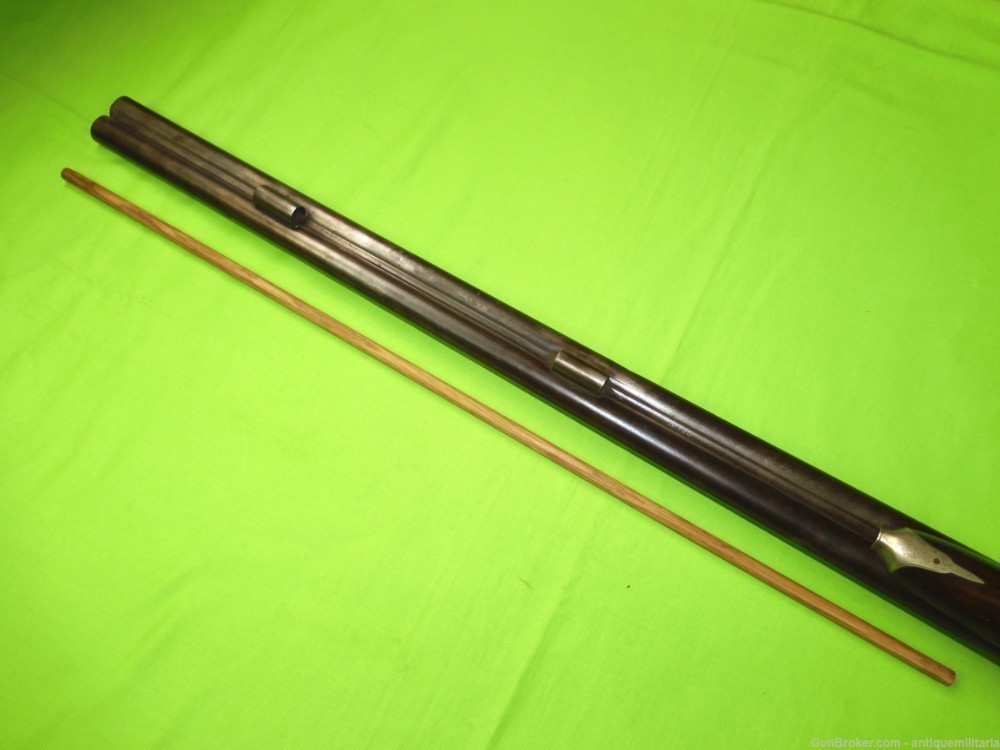 Auc Antique 19c German Percussion Damascus Double Barrel Hunting Rifle $350-img-18