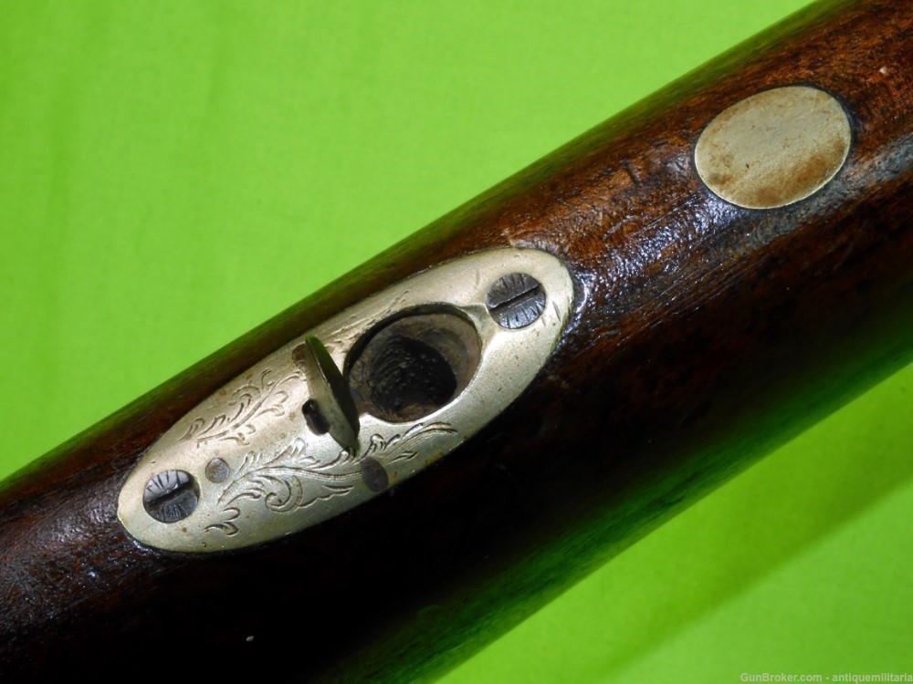 Auc Antique 19c German Percussion Damascus Double Barrel Hunting Rifle $350-img-9