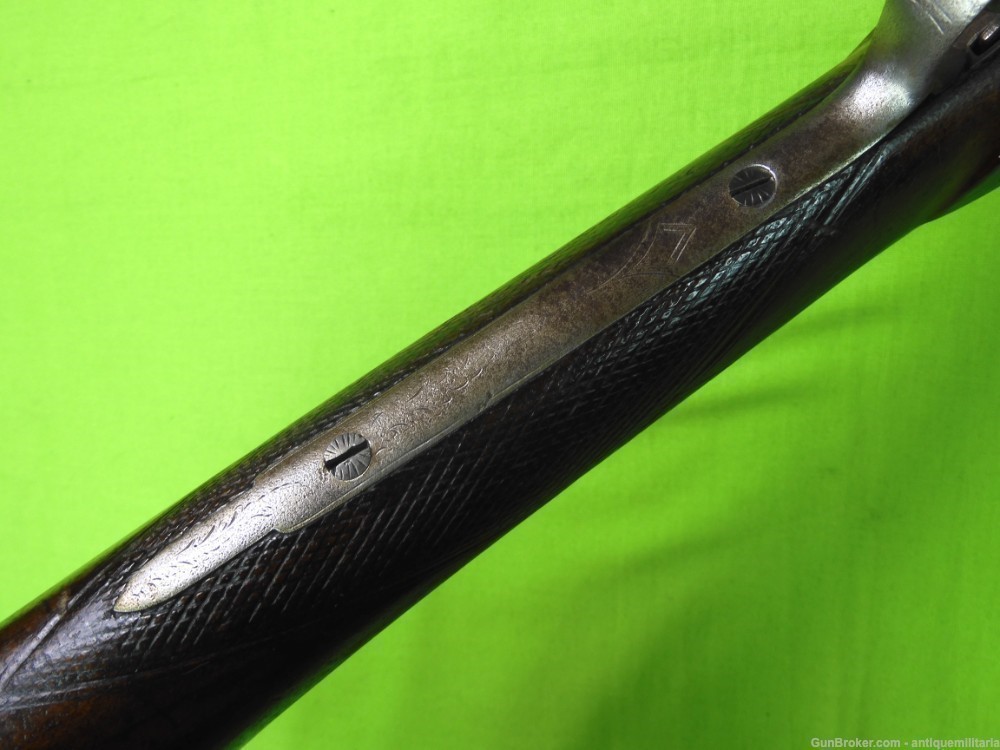 Auc Antique 19c German Percussion Damascus Double Barrel Hunting Rifle $350-img-21