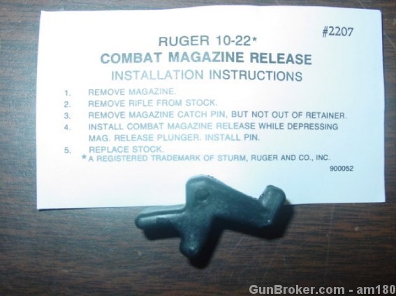 RUGER 10 22 MAGAZINE RELEASE COMBAT-img-2