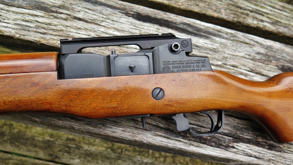 Ruger Mini-14 .223 18.5" Bbl. All Wood Stock & Nice! Clean from 1980 -img-2